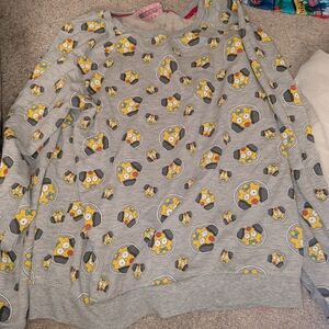 Gray Simpons Women's Crew Neck Sweater